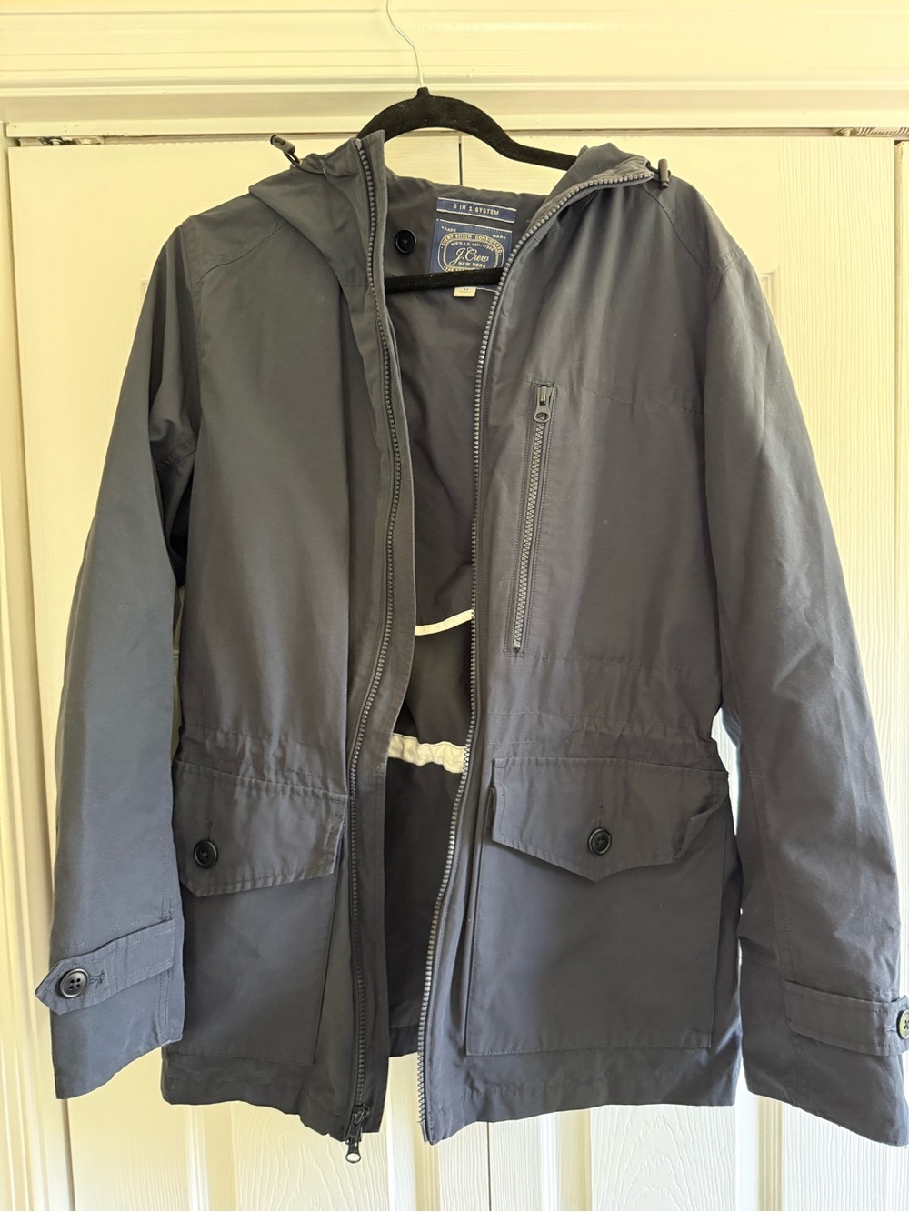 J. Crew Women’s Navy Hooded Field Jacket